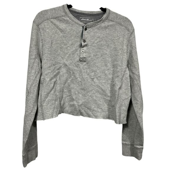 Eddie Bauer Women’s Crop Long Sleeve Sweatshirt / Size-Medium - Picture 2 of 6